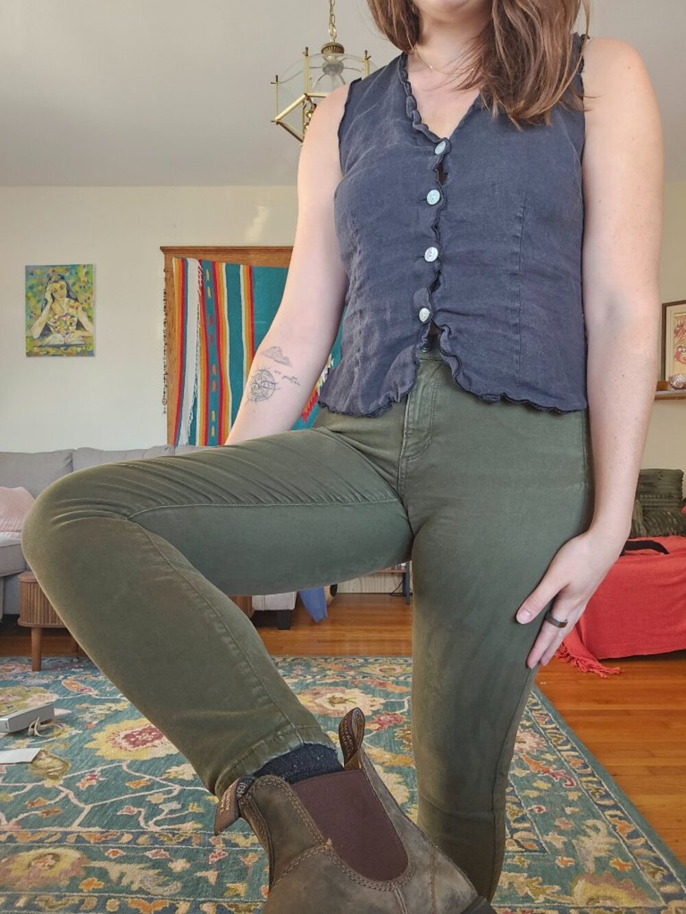 Banana Republic Women's Size 27 / US 4 Green High Waisted Pants